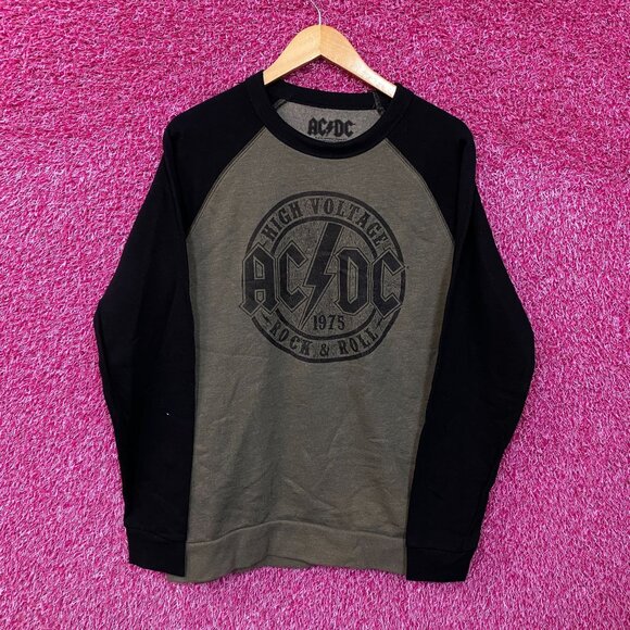 AC/DC High Voltage 1975 Rock & Roll Metal Band Crewneck L - Picture 1 of 4